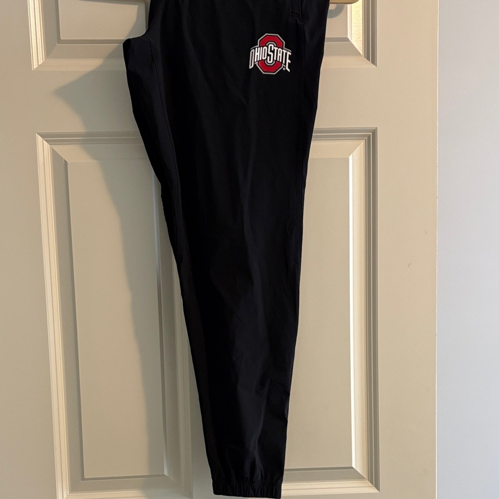 lululemon athletica Black Joggers with Red Logo